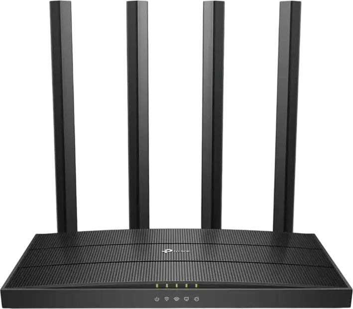 Router TP-Link Archer C80 AC1900 Dual-Band Gigabit Wi-Fi 5, 3x3 MU-MIMO, 4 Antene Externe, Beamforming, OneMesh, Securitate WPA3, Negru