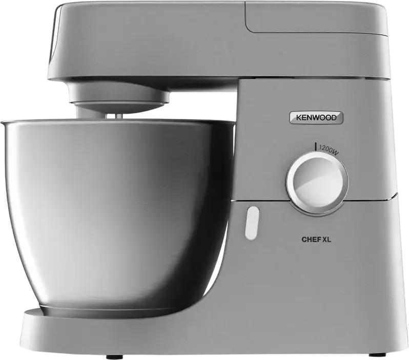 Kenwood Chef XL KVL4220S Planetary Kitchen Machine, 1200W, 6.7L Stainless Steel Bowl, Silver, with Blender, Meat Grinder, Citrus Press and Grater