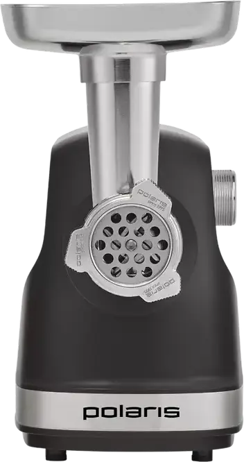 Polaris PMG 2583 Meat Grinder, 2500W, 2.8 kg/min Capacity, Metal and Plastic Housing, Reverse Function, Overload Protection, 3 Grinding Discs, Grey