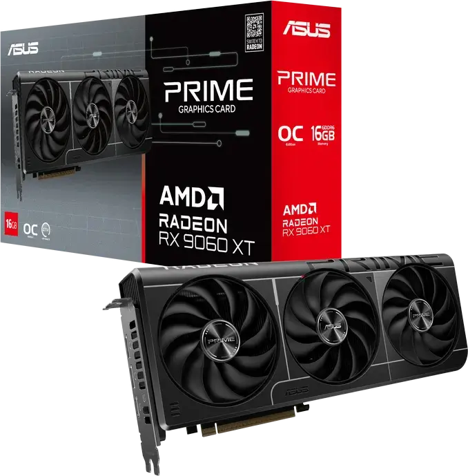 Placă Video ASUS PRIME-RX9060XT-O16G, 16GB GDDR6 128bit
