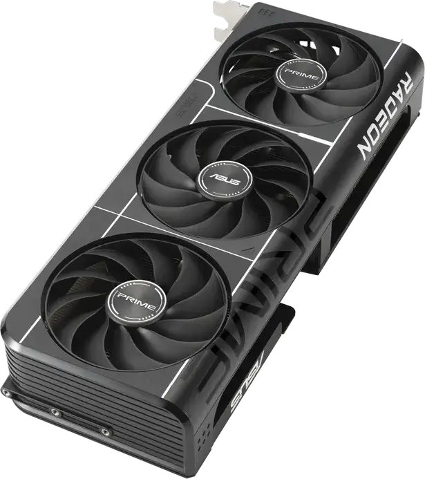 Видеокарта ASUS Prime Radeon RX 9060 XT, 16GB GDDR6, Navi 44, Boost до 3330 MHz, PCI Express 5.0, 3 вентилятора Axial-tech, PRIME-RX9060XT-O16G