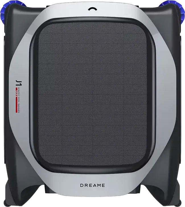 Dreame J1 Robotic Pool Surface Skimmer, Solar Powered 18W with 5000mAh Battery, PoolSense Technology, S-shaped Navigation, Waterline Scrubbing, App Control