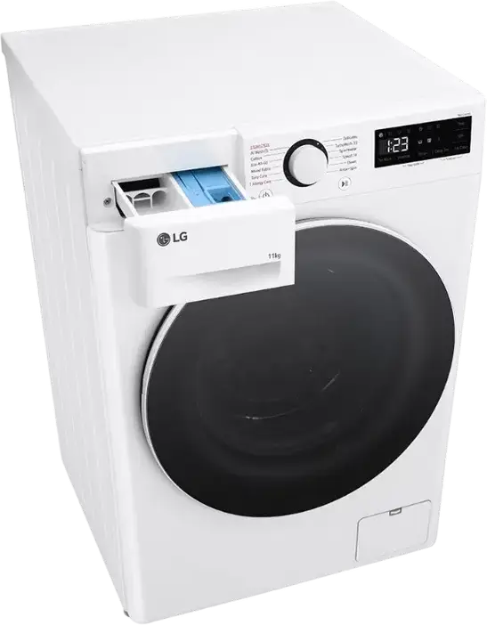 LG F4WR511S0W Front-Loading Washing Machine, 11kg, Energy Class A, 1400 rpm, AI DD, Steam, TurboWash 39, Allergy Care, Inverter Direct Drive, White