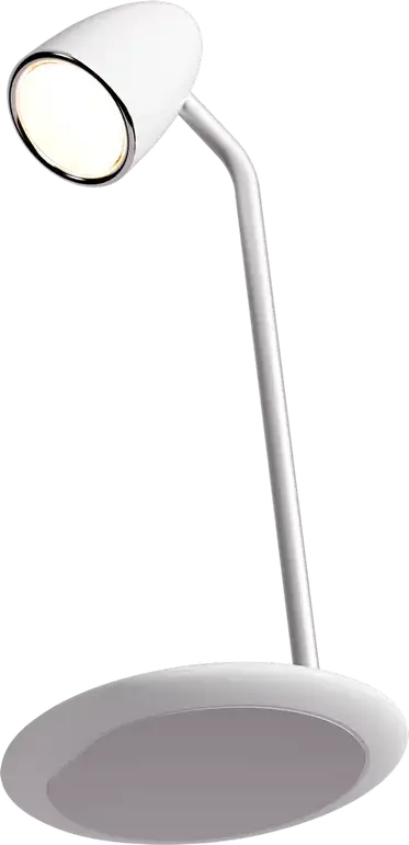 Lampa de birou LED Proove Modern, 10W, 36 diode, 3 nivele de luminozitate, 4000K Alb Cald, CRI: Alb, Incarcator Wireless 15W, USB Type-C, Plastic ABS, Alb