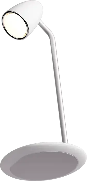 Lampa de birou LED Proove Modern, 10W, 36 diode, 3 nivele de luminozitate, 4000K Alb Cald, CRI: Alb, Incarcator Wireless 15W, USB Type-C, Plastic ABS, Alb