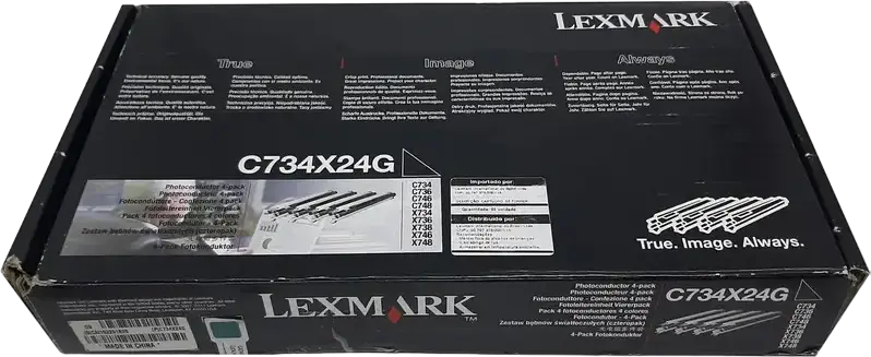Set Unitati Fotoconductor Lexmark C734X24G pentru Imprimante Laser C734, C736, C746, C748, X734, X736, X738, X746, X748, Capacitate 20.000 Pagini per Unitate
