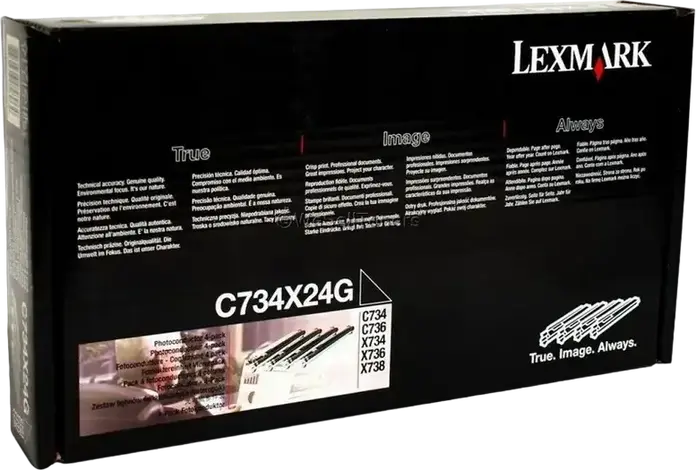 Set Unitati Fotoconductor Lexmark C734X24G pentru Imprimante Laser C734, C736, C746, C748, X734, X736, X738, X746, X748, Capacitate 20.000 Pagini per Unitate