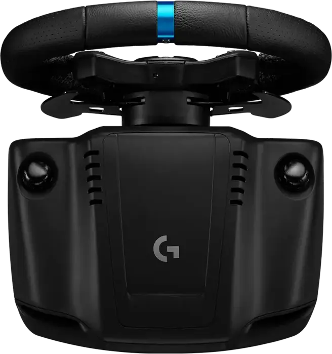 Logitech G923 TRUEFORCE Racing Wheel and Pedals, Dual-Motor Force Feedback, 900 Degree Rotation, Leather Grip, Steel Pedals, for PS5, PS4, PC, Black
