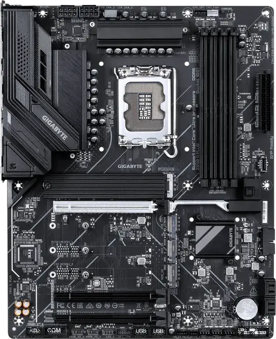Placa de baza Gigabyte Z890 D PLUS ATX LGA1851 Chipset Intel Z890 DDR5 256GB 9466MHz CUDIMM 4x M.2 PCIe 5.0 Thunderbolt DisplayPort 2.1 Negru