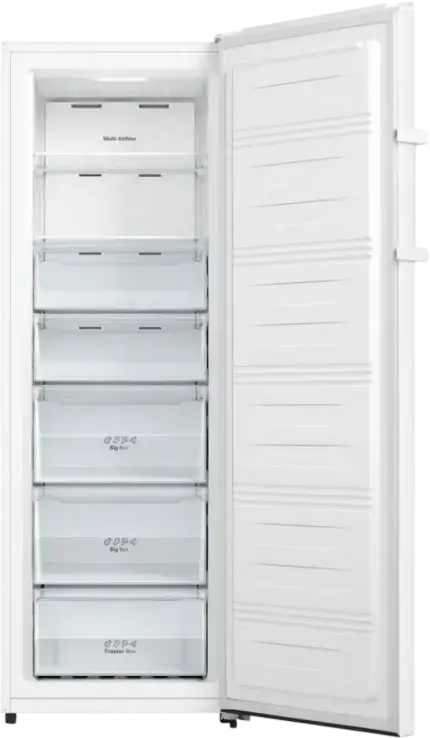 Heinner HFF-HS240NFE++ Upright Freezer, Full No Frost, Multi Air Flow, 240L, Inverter Technology, Electronic Control LED Display, White, 172cm