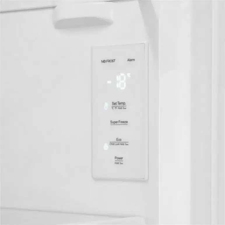 Heinner HFF-HS240NFE++ Upright Freezer, Full No Frost, Multi Air Flow, 240L, Inverter Technology, Electronic Control LED Display, White, 172cm