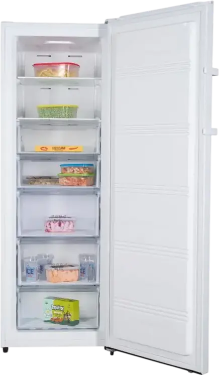 Heinner HFF-HS240NFE++ Upright Freezer, Full No Frost, Multi Air Flow, 240L, Inverter Technology, Electronic Control LED Display, White, 172cm
