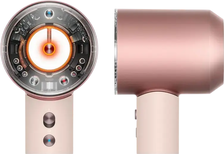 Fondant de păr Dyson Supersonic Nural HD16 1600W cu Scalp Protect, Pause Detect, Recunoaștere Accesorii, 5 Acumulări de Styling, Ceramic Pink