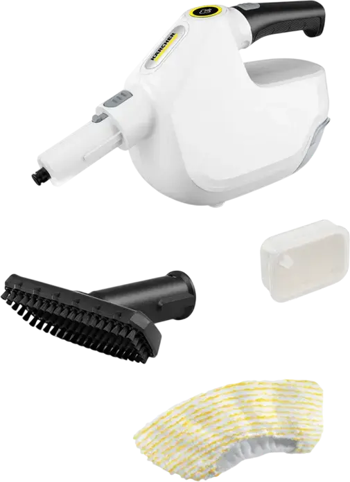 Curator cu Aburi Portabil Karcher SC 1 Multi 1.516-404.0, 1300W, Rezervor Detasabil 200ml, Incalzire Rapida 30s, Afisaj LED, Alb