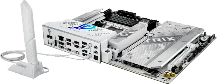 Placa de baza ASUS ROG STRIX X870-A GAMING WIFI AM5 AMD X870 ATX DDR5 192GB 8400MT/s PCIe 5.0 WiFi 7 Bluetooth 5.4 Alb