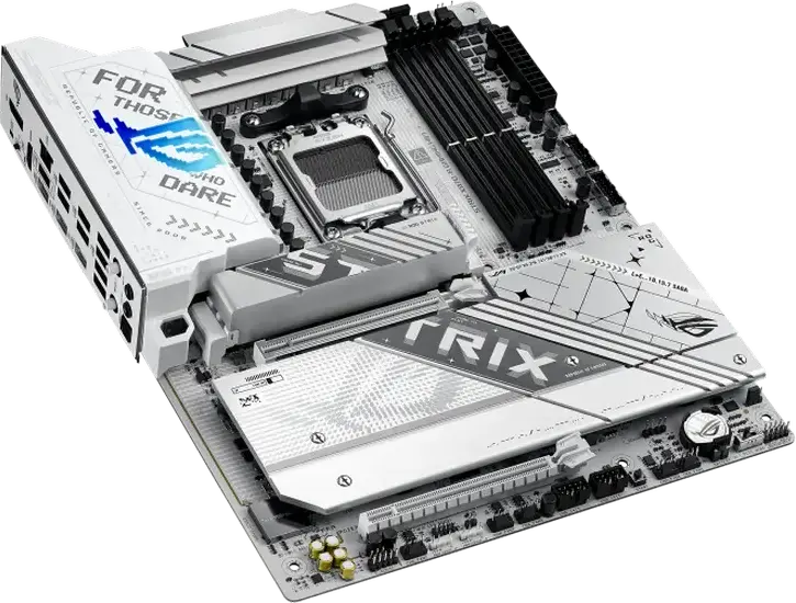 Placa de baza ASUS ROG STRIX X870-A GAMING WIFI AM5 AMD X870 ATX DDR5 192GB 8400MT/s PCIe 5.0 WiFi 7 Bluetooth 5.4 Alb