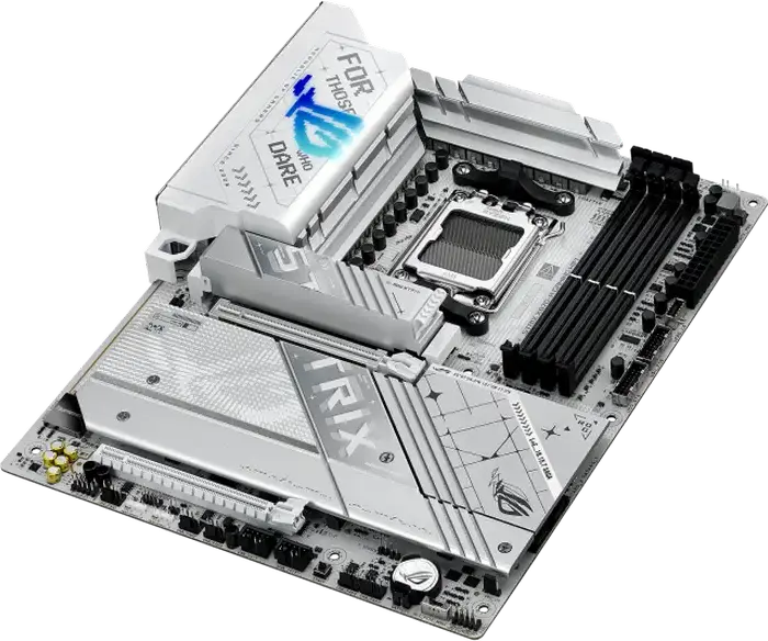 Placa de baza ASUS ROG STRIX X870-A GAMING WIFI AM5 AMD X870 ATX DDR5 192GB 8400MT/s PCIe 5.0 WiFi 7 Bluetooth 5.4 Alb