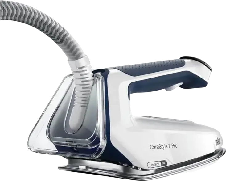 Парогенератор Braun CareStyle 7 Pro IS7282BL, Мощность 2700 Вт, Давление 8 бар, Подошва EloxalPlus FreeGlide 3D, Технологии i-Mode и iCare