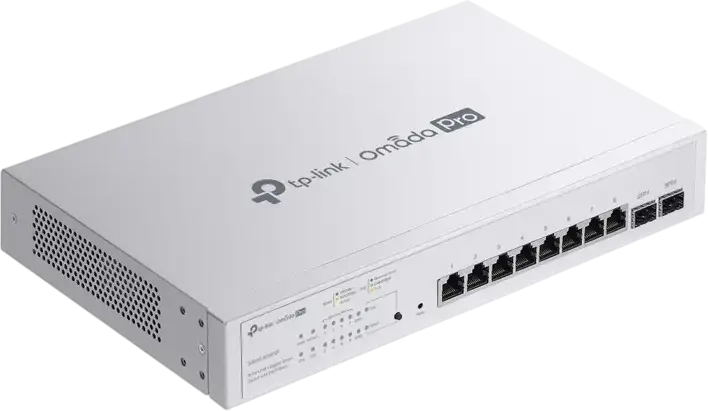 .8-port Gigabit  Smart PoE Switch, TP-LINK Omada Pro "S4500-8GHP2F", 2xSFP, 150W Budget