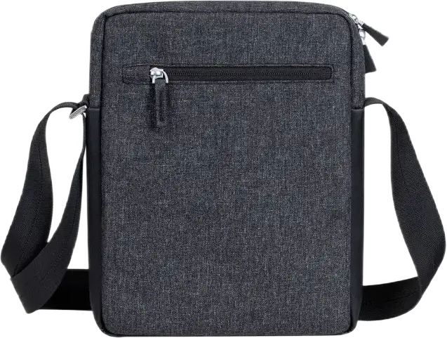 Geantă Crossbody pentru Tabletă RivaCase Lantau 8811 până la 11 inch, Material Eco-friendly RPET Polyester, Curea Reglabilă, Black Melange
