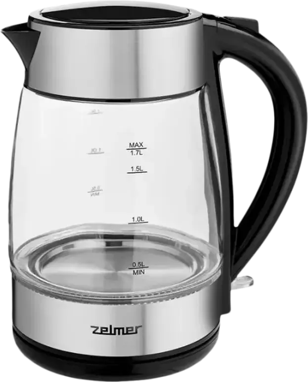 Fierbător electric Zelmer ZCK8011, Argintiu | Negru