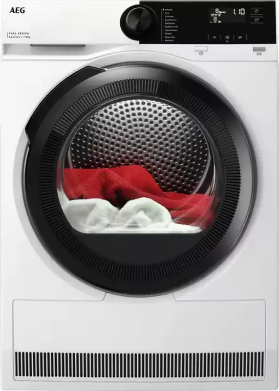 Uscător de rufe AEG TR7284E, 8kg, Alb