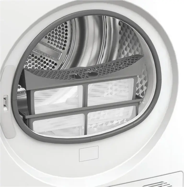 Whirlpool WP C10X WBS EE Heat Pump Clothes Dryer, 10kg Capacity, 6th Sense AI, HomeWhiz Wi-Fi, Inverter Motor, White/Black, Energy Class C