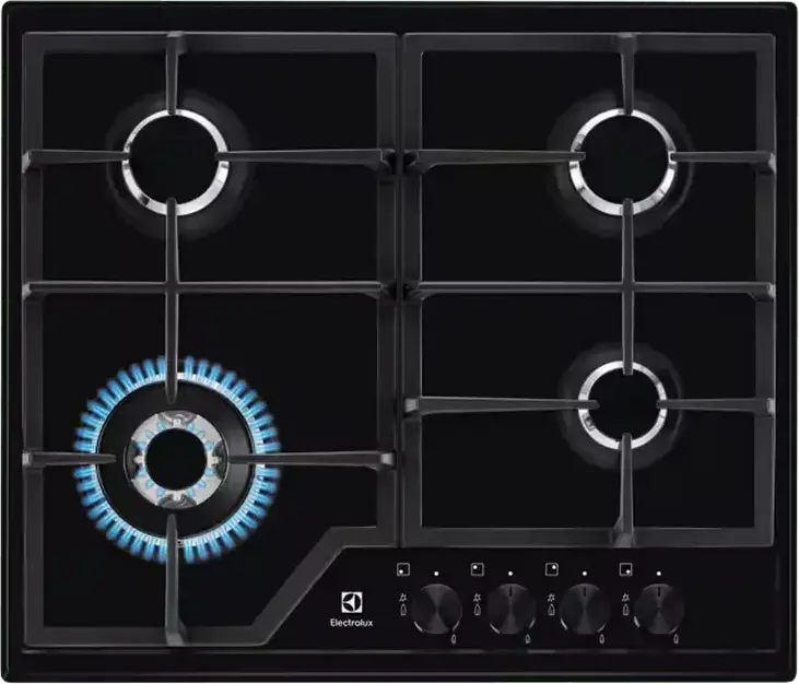 Plită pe gaz Electrolux KGS6436K, Negru