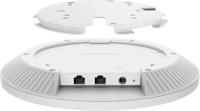 TP-Link EAP783 Punct de Acces Wi-Fi 7 Tri-Band BE22000 pentru Plafon, Porturi Ethernet 10G, Omada Mesh, MLO, 4K-QAM, PoE++, Alb
