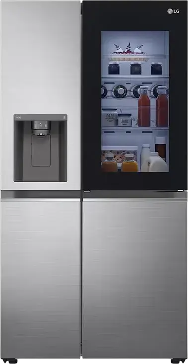 Frigider LG GSXV80PZLE, InstaView Door-in-Door™, Argintiu