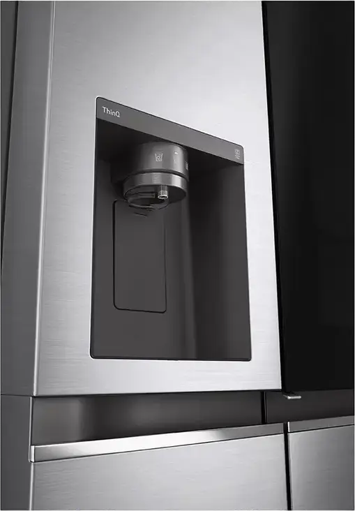 Frigider LG GSXV80PZLE Side-by-Side, InstaView Door-in-Door, No Frost, Capacitate Netă 635L, Inverter Linear Compressor, Dispenser Apă și Gheață, Argintiu, Wi-Fi ThinQ