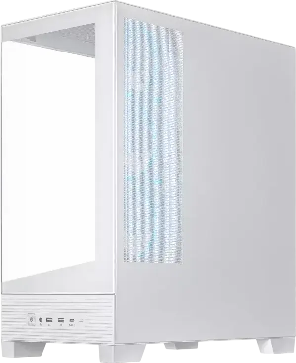 ASUS A31 PLUS TG ARGB Mid Tower ATX Case, White, Tempered Glass Panoramic Side Panel, 4x ARGB Fans, 360mm Radiator Support, 380mm GPU Max, ATX/mATX/ITX