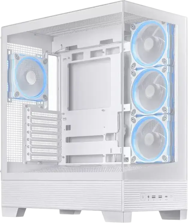 Carcasă PC ASUS A31 PLUS TG ARGB, Midi-Tower, Alb