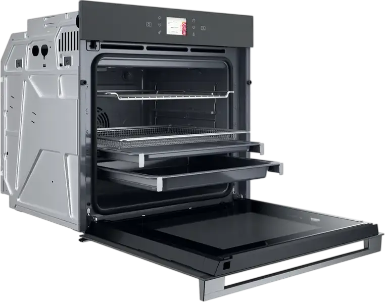 Cuptor Electric Incorporabil Whirlpool WOI118PT2SSMA W Collection, 73L, Clasa Energetică A+, MySmart Display, AirFry, Tehnologie 6th Sense, FlexiClean, Gri