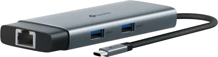 Hub TP-Link UH6120C 6-în-1 USB Type-C, HDMI 4K@60Hz, Ethernet Gigabit RJ45, Power Delivery PD 100W, 2x USB 3.0, Carcasă Aliaj Aluminiu, Argintiu