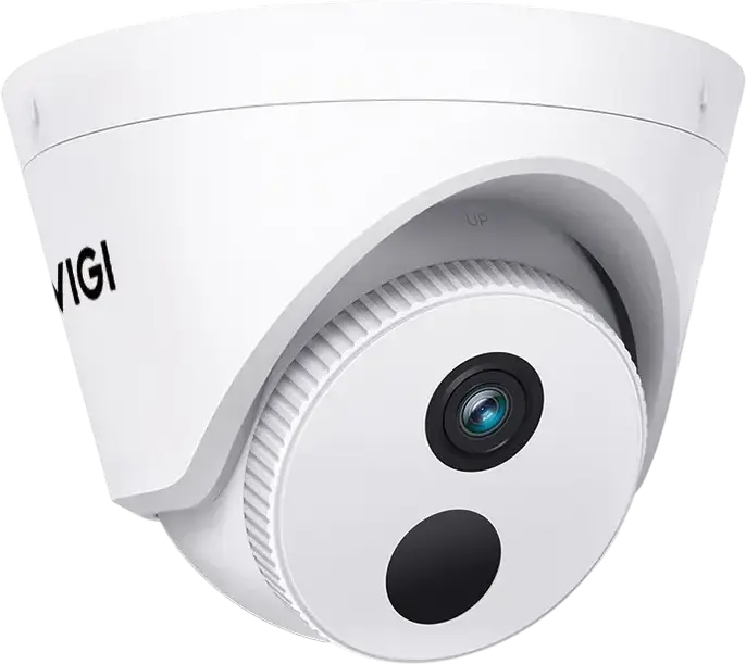 TP-Link VIGI C400HP 3MP IP Turret Network Camera, 2304 x 1296, 4mm Lens, IR Night Vision 30m, WDR, Smart Detection, PoE/12V DC, White