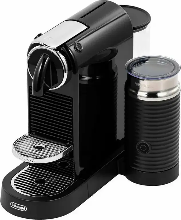 aparat de cafea DeLonghi Citiz EN267.BAE compatibil cu capsule Nespresso, Pompa 19 bar, rezervor 1L, spumator de lapte automat Aeroccino, Negru
