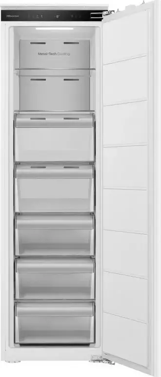 Hisense FT3B213SAWE Built-in Upright Freezer, 235L, Total No Frost, Inverter Compressor, Convert Function, LED Display, White, 1772x540x545mm