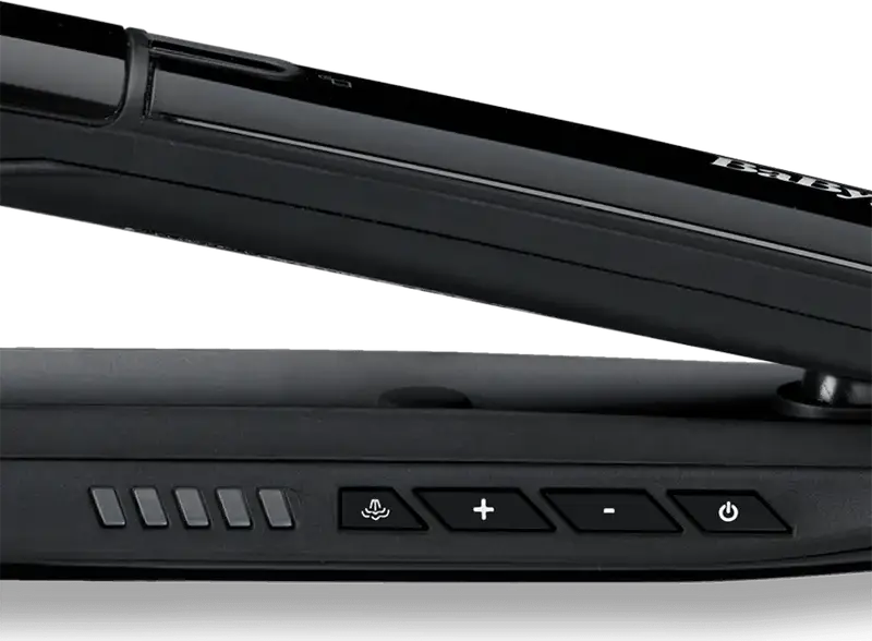 BaByliss ST496E Steam Shine Styler 2-in-1 Hair Straightener and Curler, Diamond Ceramic Plates, Ionic Function, Continuous Steam, 150-230°C