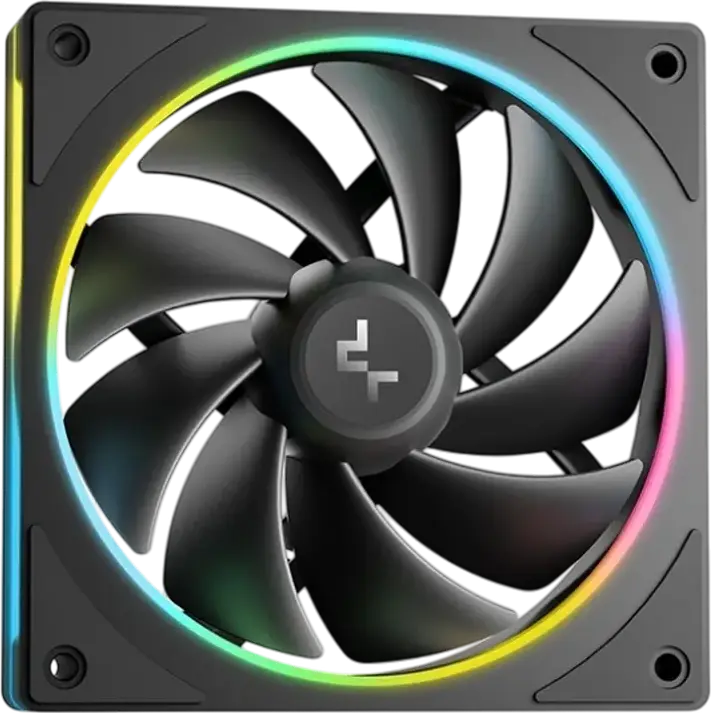 Deepcool LM360 AIO Liquid CPU Cooler, Black, 360mm Aluminum Radiator, 2.4-inch IPS LCD Screen, 3x 120mm ARGB Fans, Intel LGA 1851/1700/1200/115x, AMD AM5/AM4