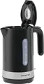 Polaris PWK 1803C Electric Kettle, 1.8L Volume, 2200W Power, Plastic Housing, Hidden Heating Element, Dry Boil Protection, Detachable Anti-calc Filter, Black