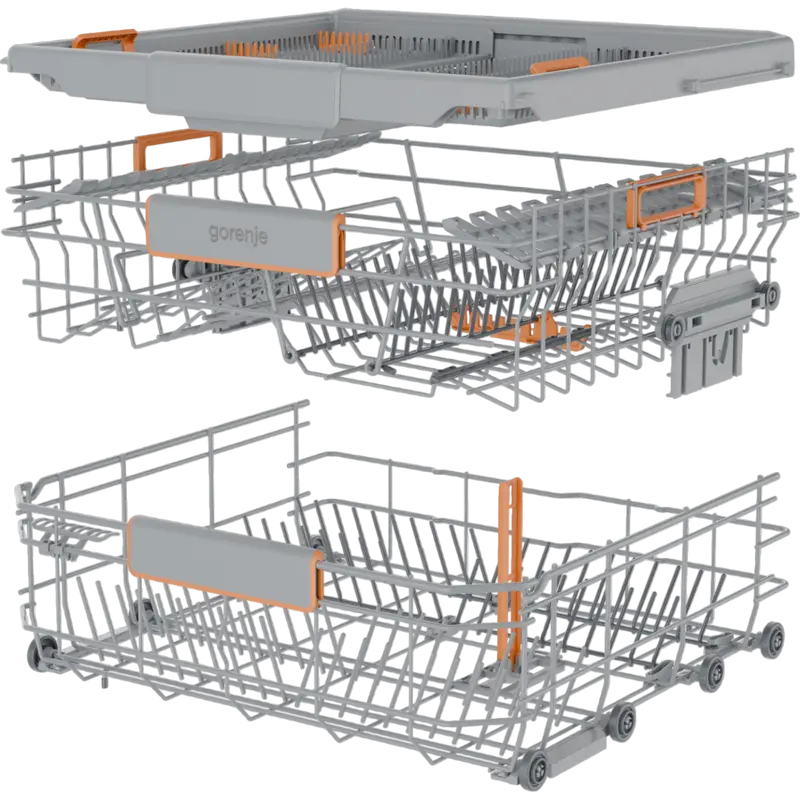 Gorenje GVB67364 Built-in Dishwasher, 16 Place Settings, Inverter PowerDrive Motor, ConnectLife Wi-Fi, TotalDry, Energy Class A+++, Grey, 59.8 cm