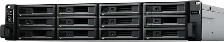 Synology RS3621xs+ NAS RackStation 2U, 12 sloturi, Intel Xeon D-1541 8-core, 8GB DDR4 ECC RAM, Dual 10GbE & Quad 1GbE LAN, Sursă Redundantă, Gri