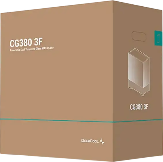 Carcasa Deepcool CG380 3F Micro-ATX Mini-Tower, Culoare: Negru, Sticla Temperata Panoramica, 3 Ventilatoare 120mm ARGB, USB Type-C Gen2, Suport Radiator 360mm