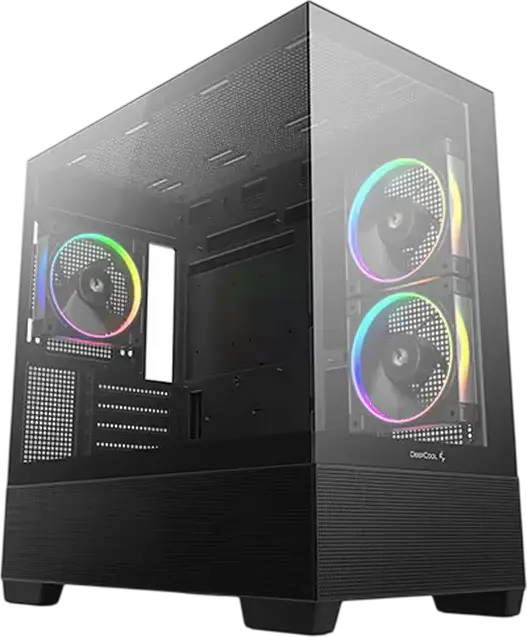 Carcasă PC Deepcool CG380 3F, Mini-Tower, Fără PSU, Negru
