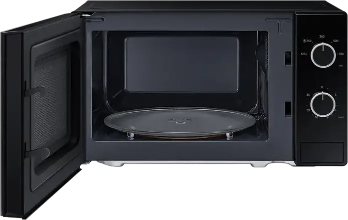 Cuptor cu microunde Solo Samsung MS20A3010AL, 20L, 700W, Control Mecanic, Defrost, Negru, Freestanding