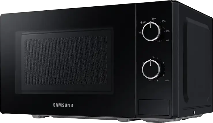 Cuptor cu microunde Solo Samsung MS20A3010AL, 20L, 700W, Control Mecanic, Defrost, Negru, Freestanding