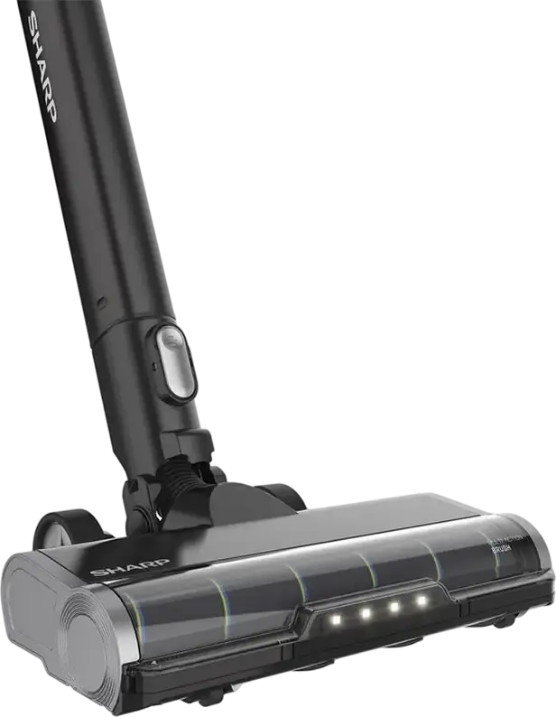 Sharp SA-VP4261BS 2-in-1 Cordless Stick Vacuum Cleaner, 300W, 2000mAh Li-Ion Battery, 65 min Runtime, EPA E12 Filter, LED Light, Black, Wet & Dry Cleaning