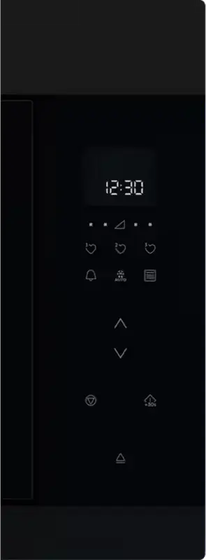Встраиваемый микроволновый узел AEG OMB6G261TT серии 6000 с грилем, SteamSet, TouchOpen, 26 л, 900 Вт, интерьер из нержавеющей стали, черный матовый