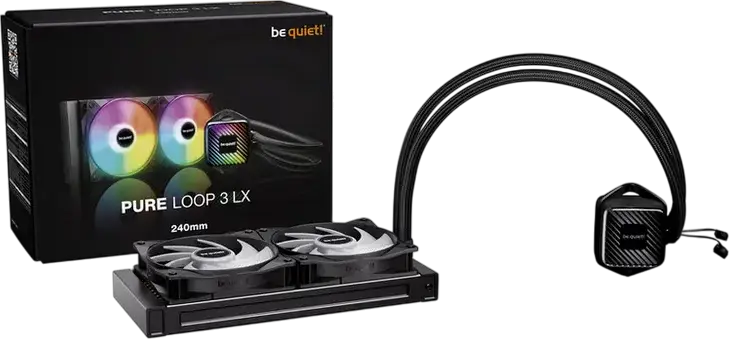 Cooler CPU Lichid AIO be quiet! Pure Loop 3 LX 240mm, ARGB, Ventilatoare Light Wings LX, Intel LGA1851/1700/1200/115x, AMD AM5/AM4, BW030EU